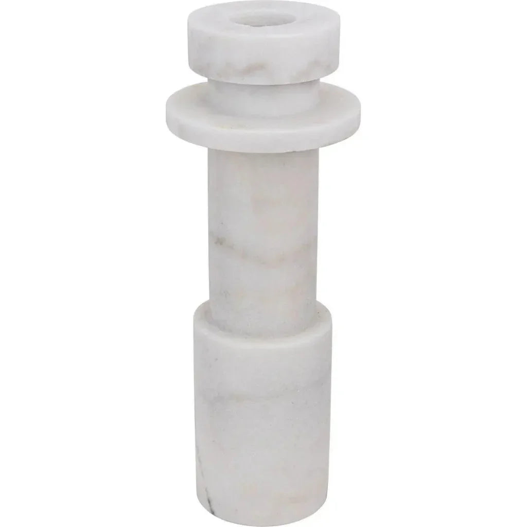 Shine Marble White Candle Holder - LOOMLAN - Noir - Candle Holders
