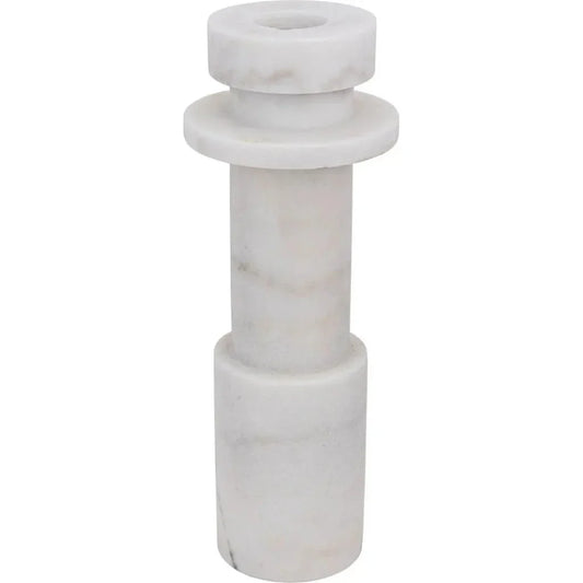 Shine Marble White Candle Holder - LOOMLAN - Noir - Candle Holders