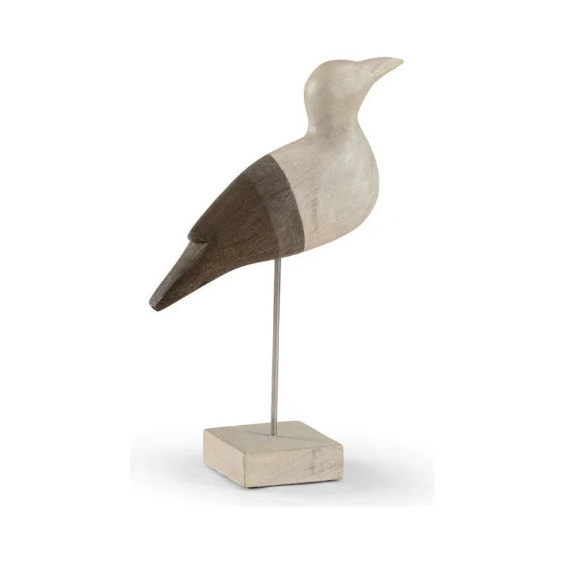 Shorebird Wooden Coastal Charm Sculpture - LOOMLAN - Wildwood - Statues & Sculptures