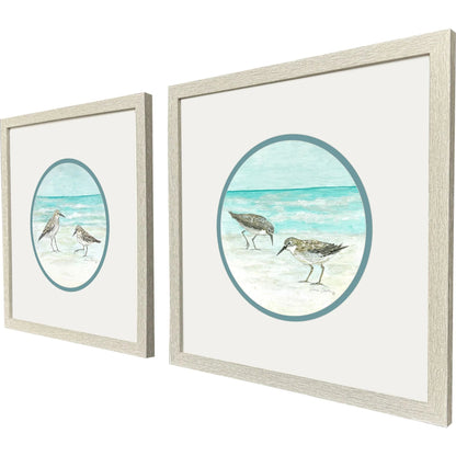 Shoreline Duo Blue Canvas Art 2PC