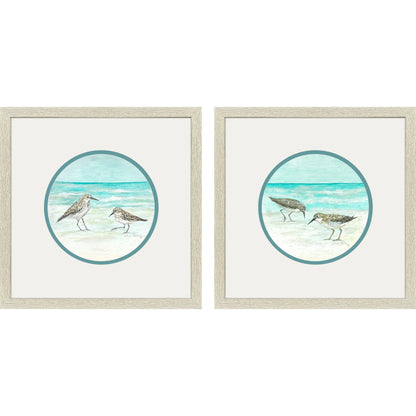 Shoreline Duo Blue Canvas Art 2PC