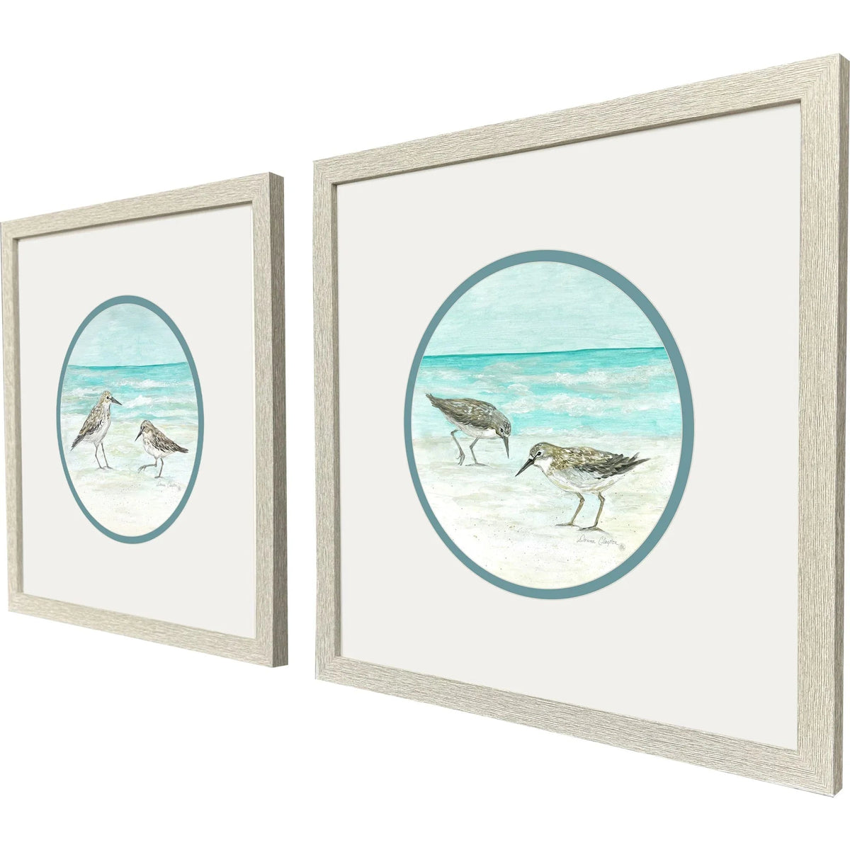 Shoreline Duo Blue Framed Wall Art 2PC -- view 3