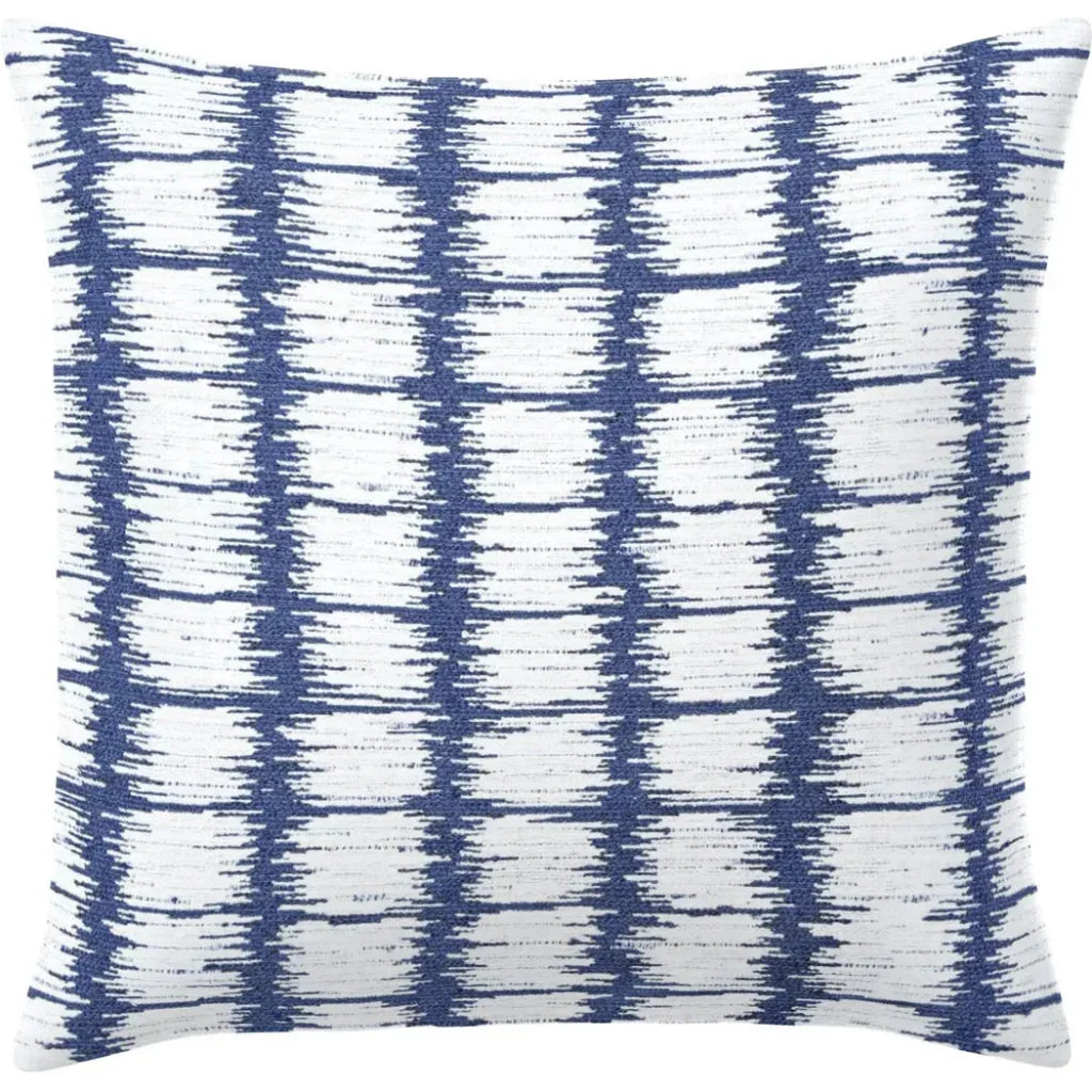 Sicily Blue Handmade Outdoor Pillow-Outdoor Pillows-Earnest Collection-20" Square-LOOMLAN