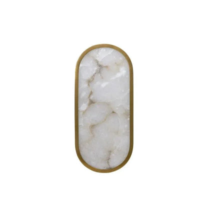 Sidra Sconce Alabaster Wall Light Antique Brass - LOOMLAN - SUNPAN - Wall Sconces