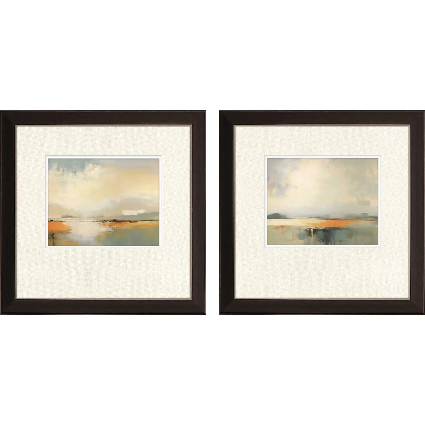 Silent Landscape Blue Canvas Art 2PC