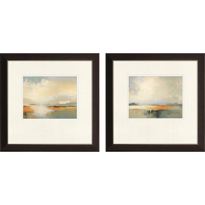 Silent Landscape Blue Canvas Art 2PC