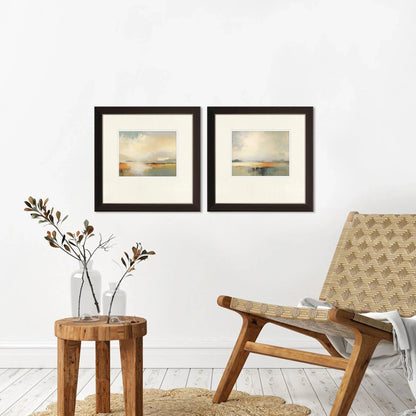 Silent Landscape Blue Framed Wall Art 2PC -- view 6