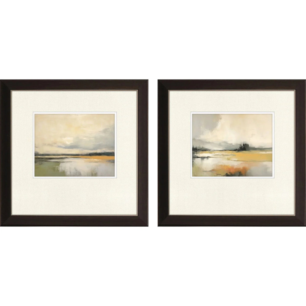 Silent Landscape Blue Framed Wall Art 2PC