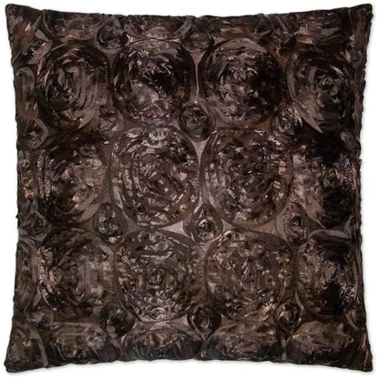 Silk Roses Black Throw Pillow With Insert - LOOMLAN - D.V. Kap - Throw Pillows