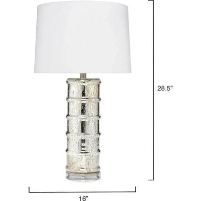 Silver Glass Acrylic Irene Table Lamp - LOOMLAN - Jamie Young - Table Lamps