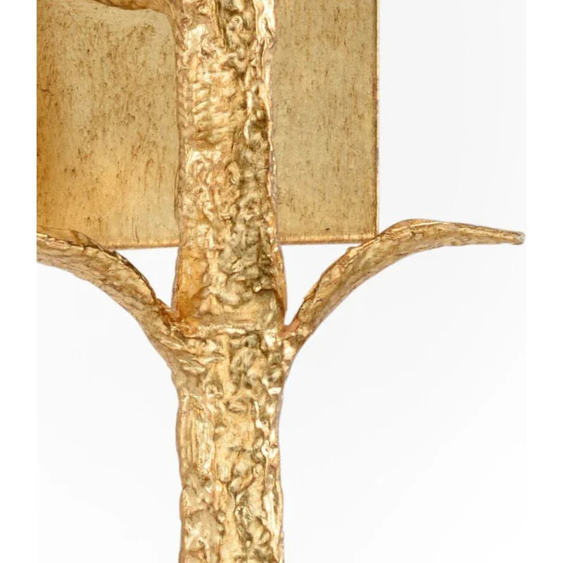 Single Dyer Gold Leaf Wall Sconce - LOOMLAN - Chelsea House - Wall Sconces