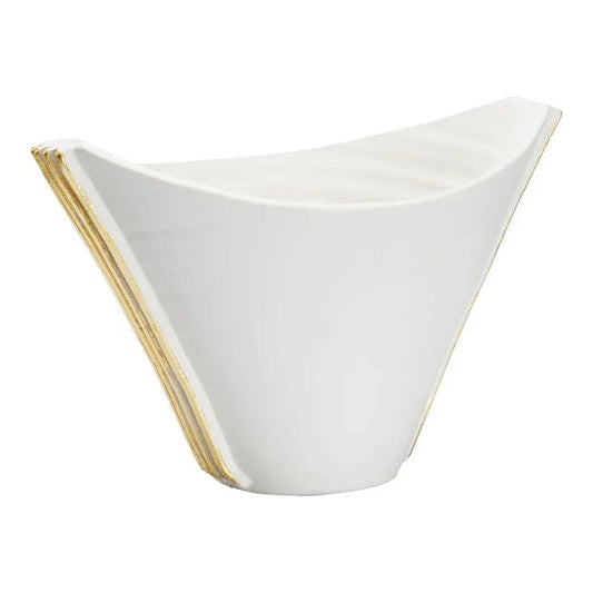 Siracusa Unique shaped White Vessel - LOOMLAN - Wildwood - Vases & Jars