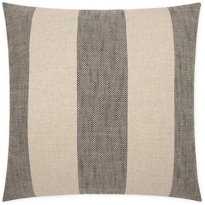 Skippy Ebony Stripes Black Large Throw Pillow Insert - LOOMLAN - D.V. Kap - Throw Pillows