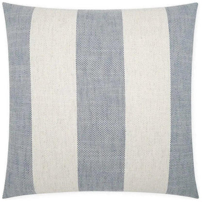 Skippy Harbor Stripes Blue Large Throw Pillow Insert - LOOMLAN - D.V. Kap - Throw Pillows