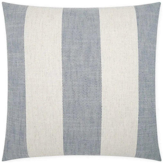 Skippy Harbor Stripes Blue Large Throw Pillow Insert - LOOMLAN - D.V. Kap - Throw Pillows