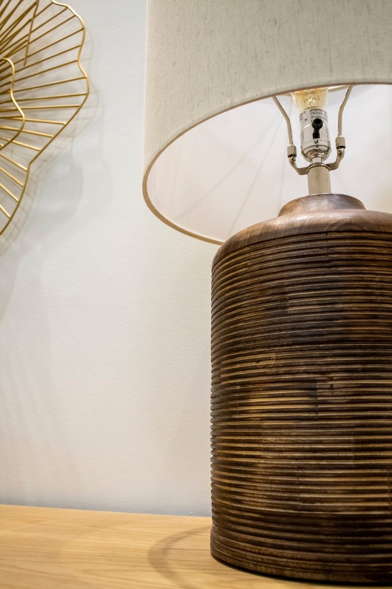 LH Home Skye Heritage Wooden Table Lamp