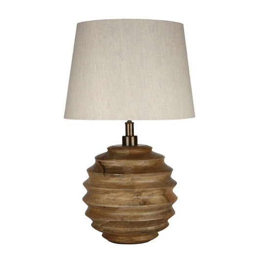 LH Home Skye Natural Wooden Table Lamp