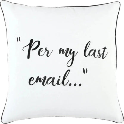 Skye Words Fun Decorative Couch Pillows Down Insert - LOOMLAN - LOOMLAN - Throw Pillows