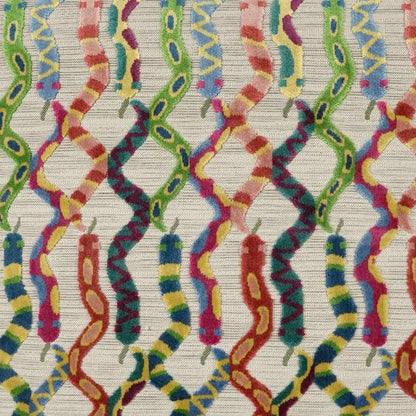 Slither Handmade Cotton Throw Pillow - LOOMLAN - D.V. Kap - Throw Pillows