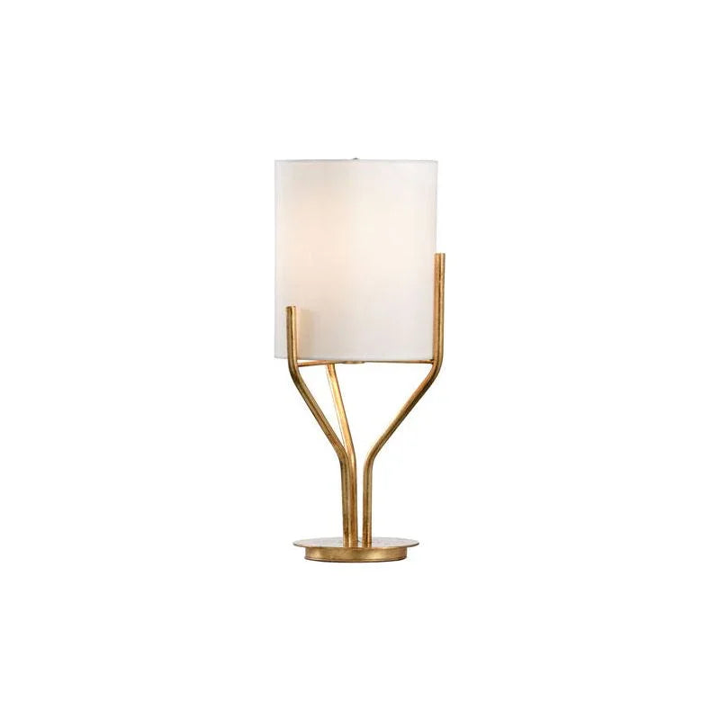 Small Castle Gold Leaf Design Table Lamp - LOOMLAN - Chelsea House - Table Lamps