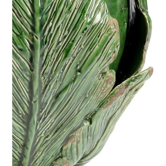 Small Forest Green Artichoke Sculpture - LOOMLAN - Chelsea House - Statues & Sculptures