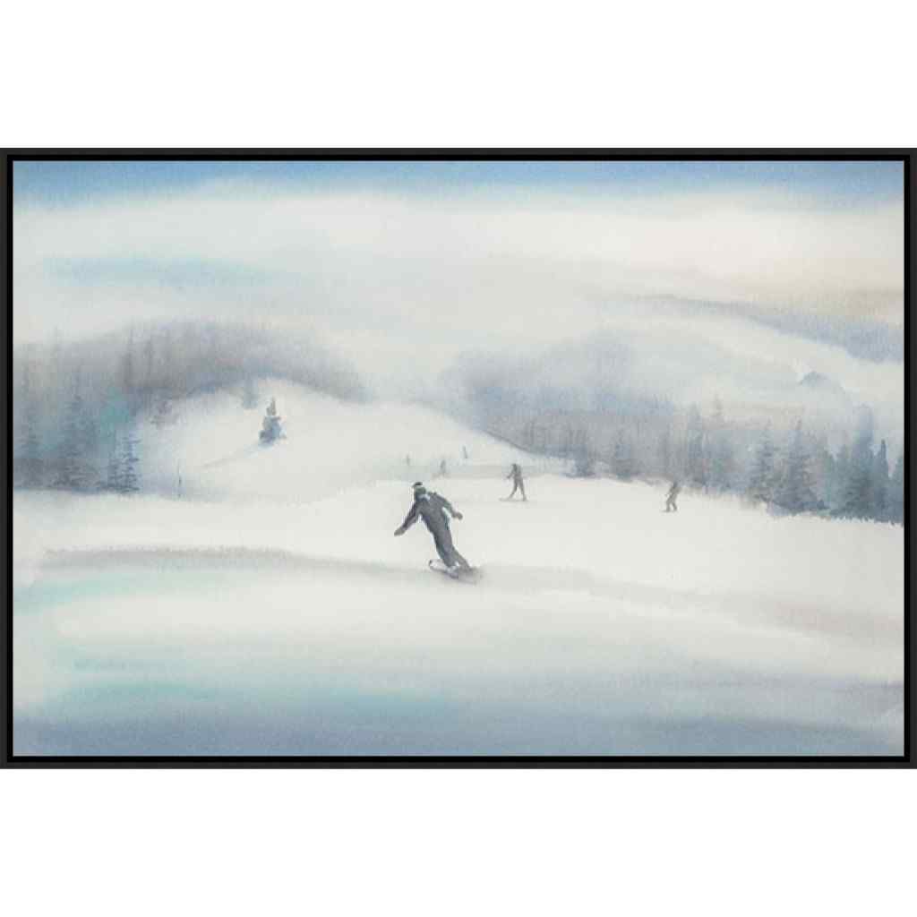 Snowfall Hand Crafted Canvas Art