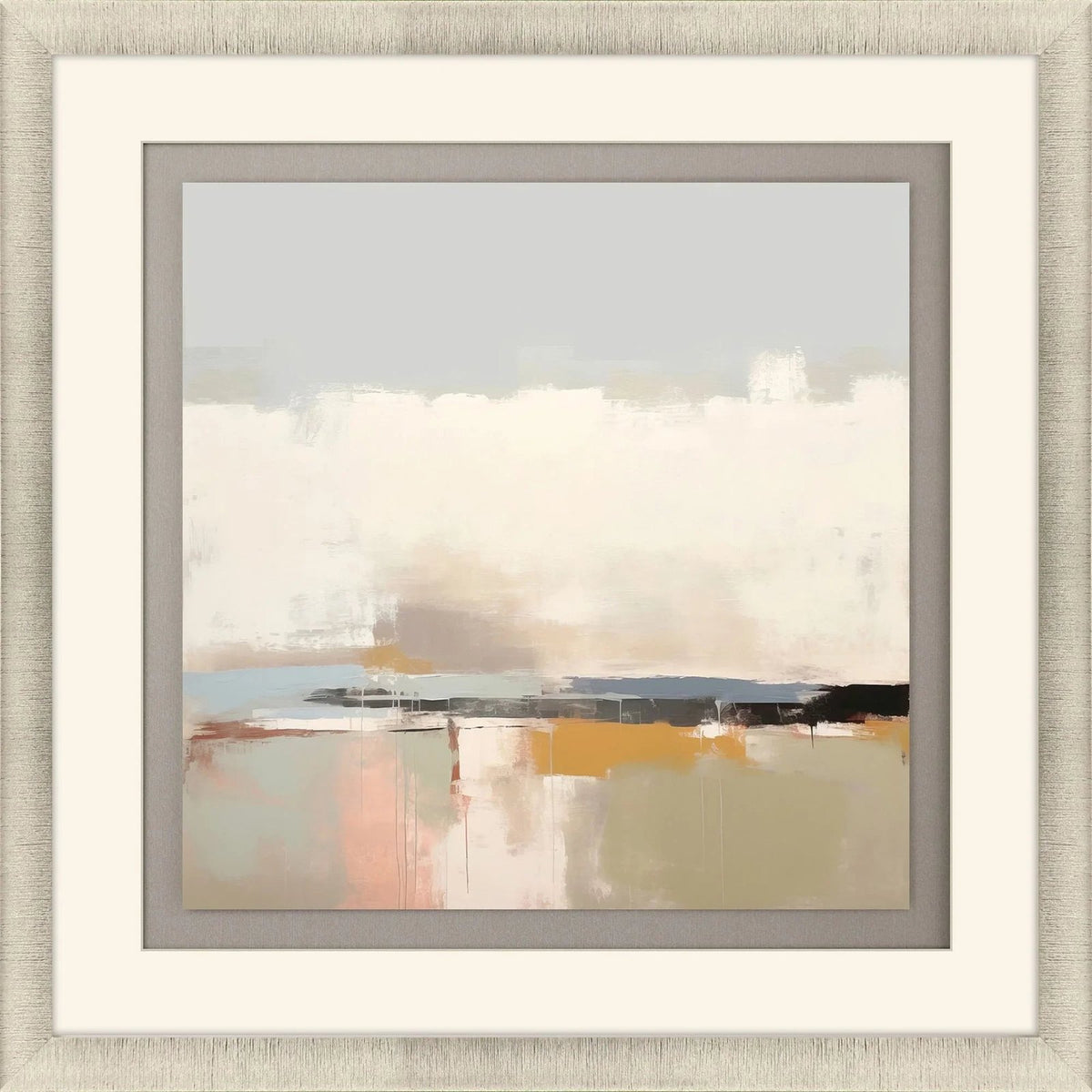 Soothing Serenity Glass Front Framed Wall Art
