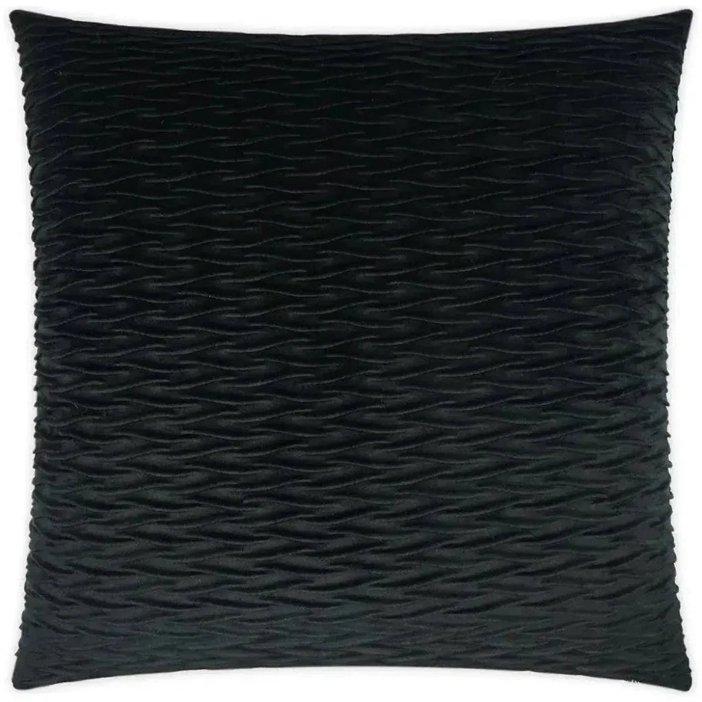 Sophia Black Solid Black Large Throw Pillow Insert - LOOMLAN - D.V. Kap - Throw Pillows