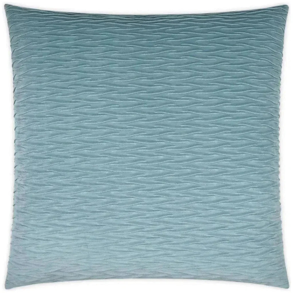 Sophia Chambray Solid Blue Large Throw Pillow Insert - LOOMLAN - D.V. Kap - Throw Pillows