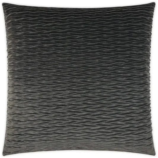 Sophia Solid Textured Grey Large Throw Pillow Insert - LOOMLAN - D.V. Kap - Throw Pillows