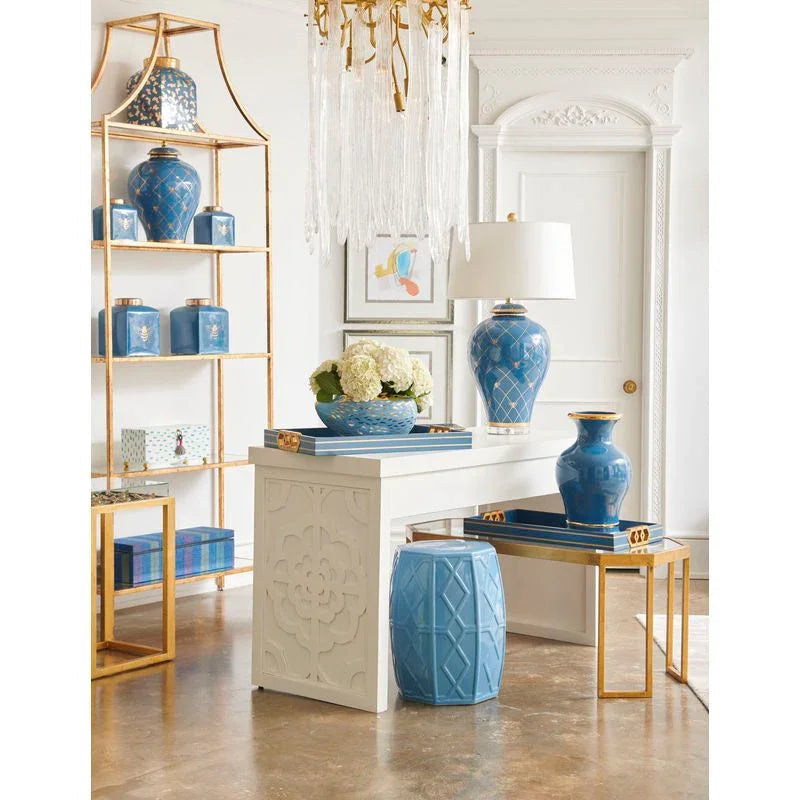 Speckled Hand Painted White Box - LOOMLAN - Chelsea House - Boxes & Bowls