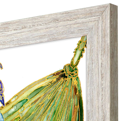 Spectrum Palm Fronds Green Canvas Art