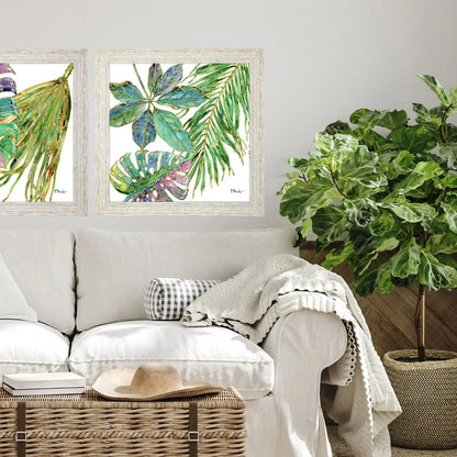 Spectrum Palm Fronds Green Framed Wall Art -- view 6