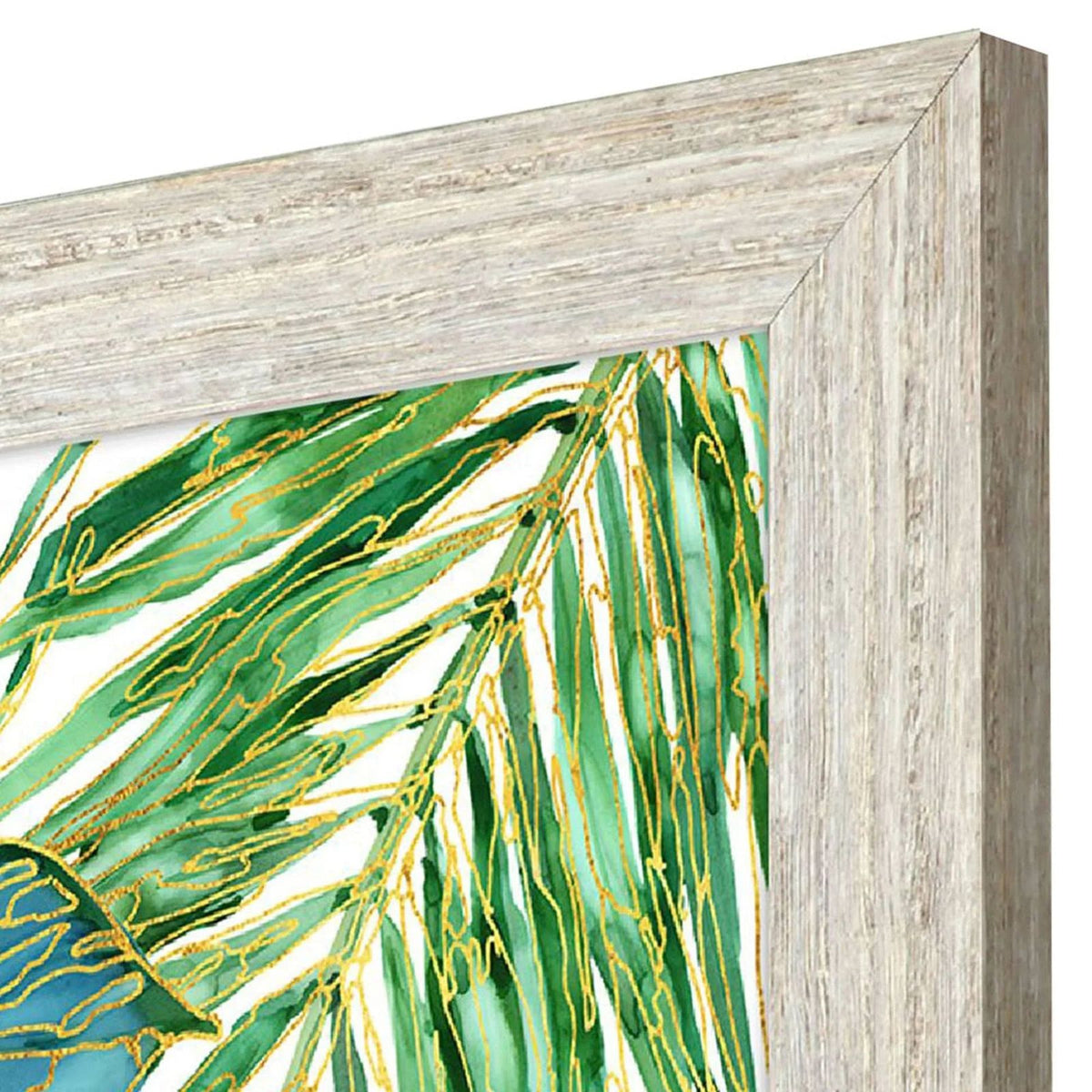 Spectrum Palm Fronds Green Framed Wall Art -- view 8