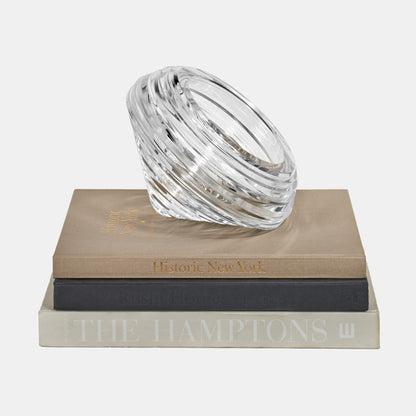 Spinning Clear Acrylic Candy Dish Sculpture