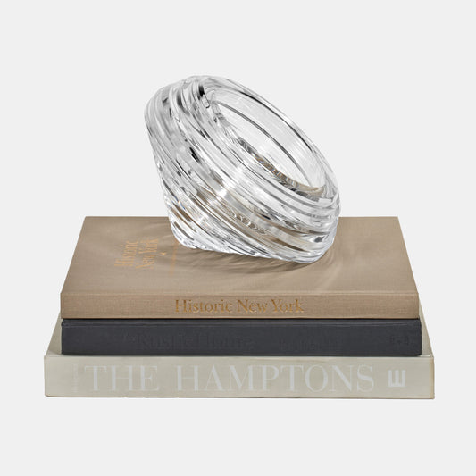 Spinning Clear Acrylic Candy Dish Sculpture