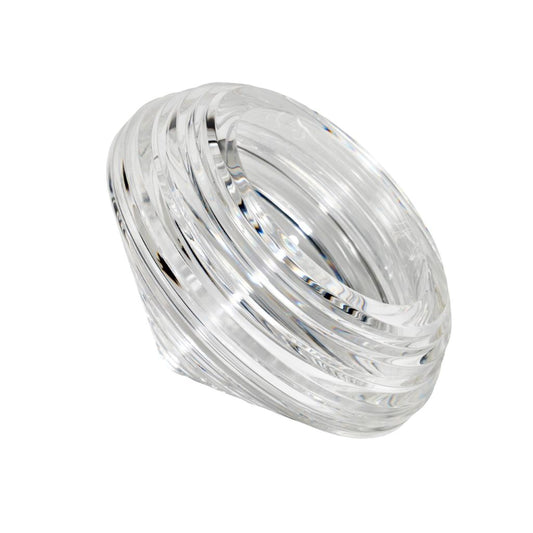 Spinning Clear Acrylic Candy Dish Sculpture