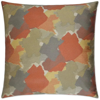 Splatter Tangerine Red Throw Pillow Insert - LOOMLAN - D.V. Kap - Throw Pillows