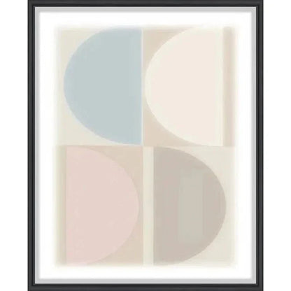 Split Circle V Artwork d Canvas Floating - LOOMLAN - LOOMLAN - Canvas Art