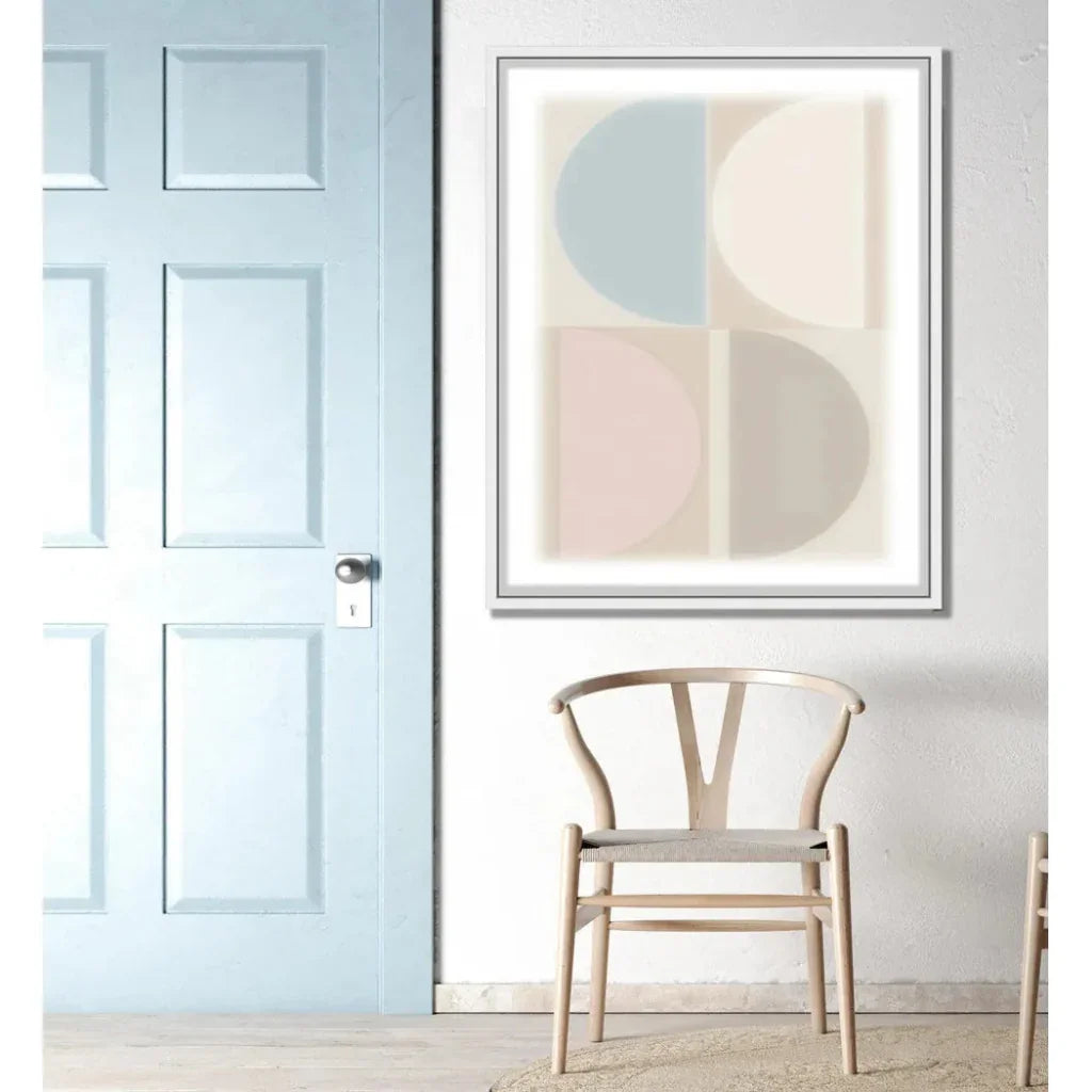 Split Circle V Artwork d Canvas Floating - LOOMLAN - LOOMLAN - Canvas Art