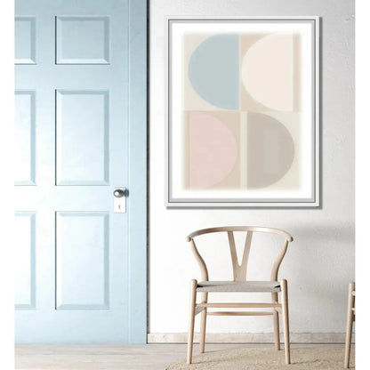 Split Circle V Artwork d Canvas Floating - LOOMLAN - LOOMLAN - Canvas Art