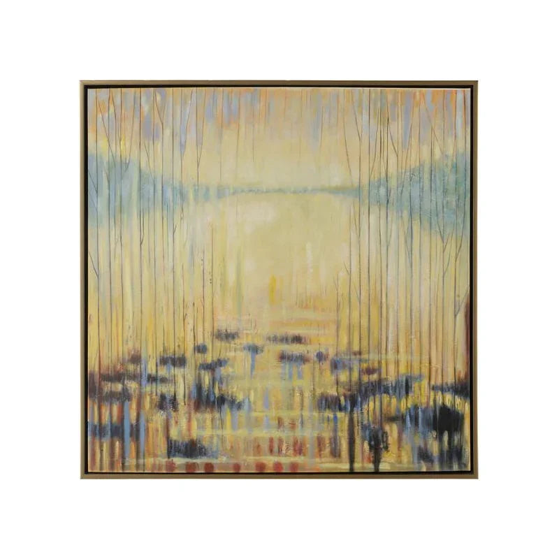 Spring Lake Wood Framed Oil Painting Artwork-Framed Wall Art-Wildwood-LOOMLAN