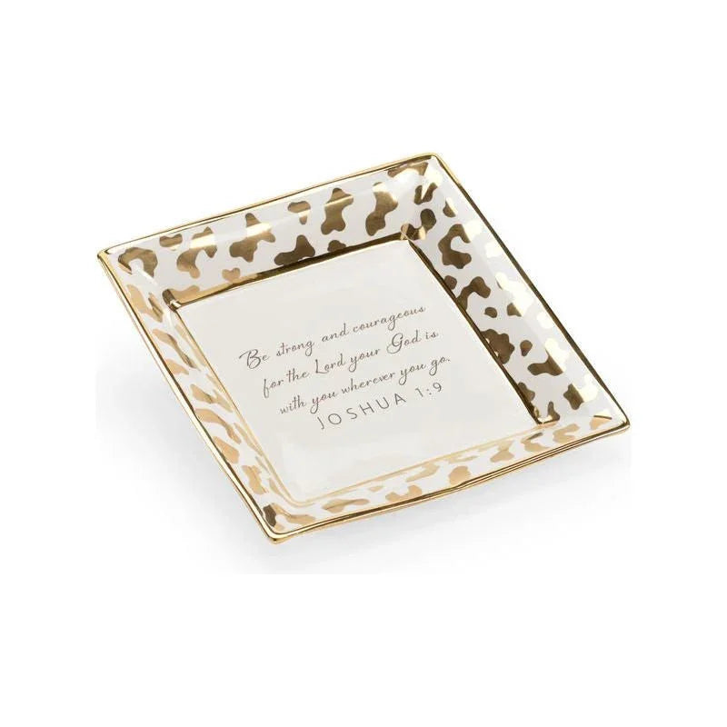 Square Jungle Verse Ceramic Plate - LOOMLAN - Chelsea House - Boxes & Bowls