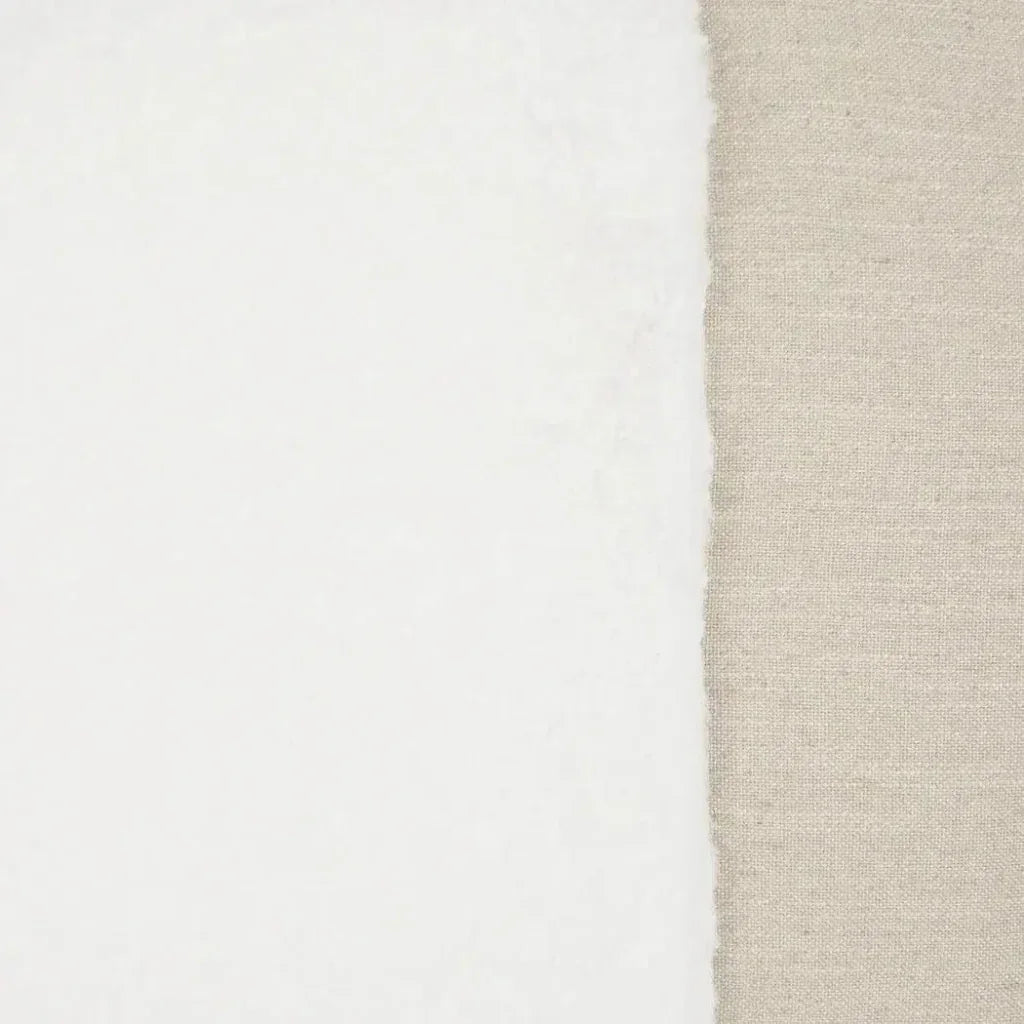 St. Moritz Swan Faux Fur White Large Throw Pillow - LOOMLAN - D.V. Kap - Throw Pillows