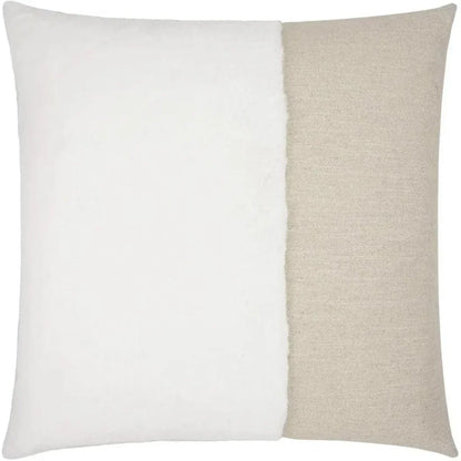 St. Moritz Swan Faux Fur White Large Throw Pillow - LOOMLAN - D.V. Kap - Throw Pillows