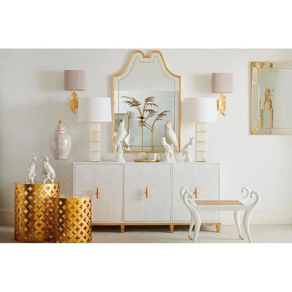 Stacked Gold Leaf Finish Table Lamp - LOOMLAN - Chelsea House - Table Lamps