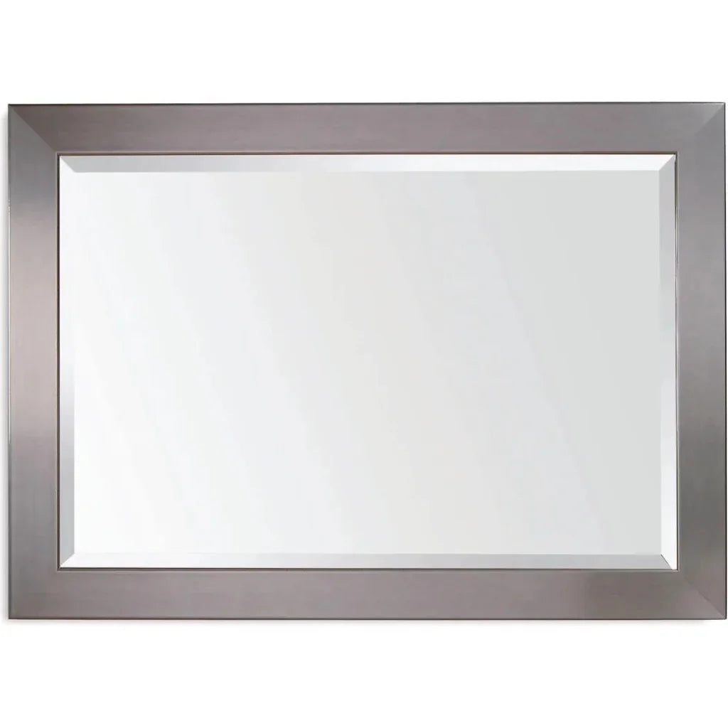 Stainless Silver Horizontal & Vertical Wall Mirror - LOOMLAN - Bassett Mirror - Wall Mirrors