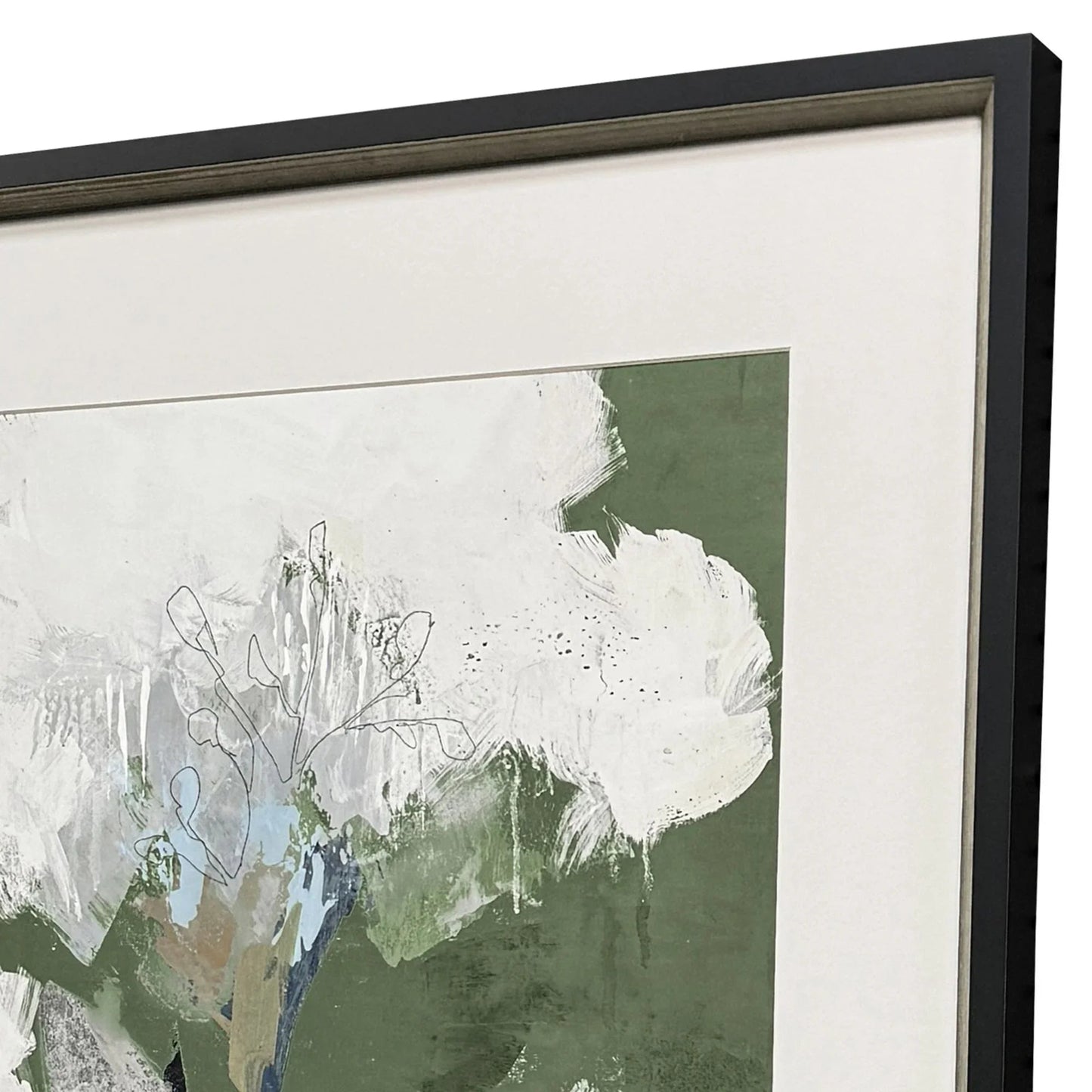 Starlight Wood Frame White Canvas Art