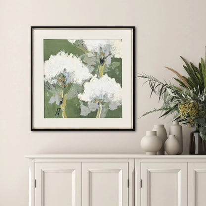 Starlight Wood Frame White Canvas Art