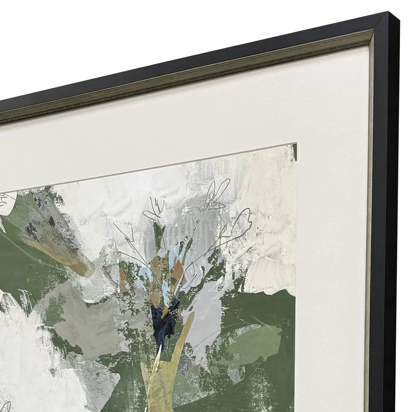 Starlight Wood Frame White Canvas Art